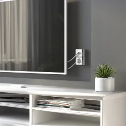 ТВ-розетка оконечная Gallant белая W5083001