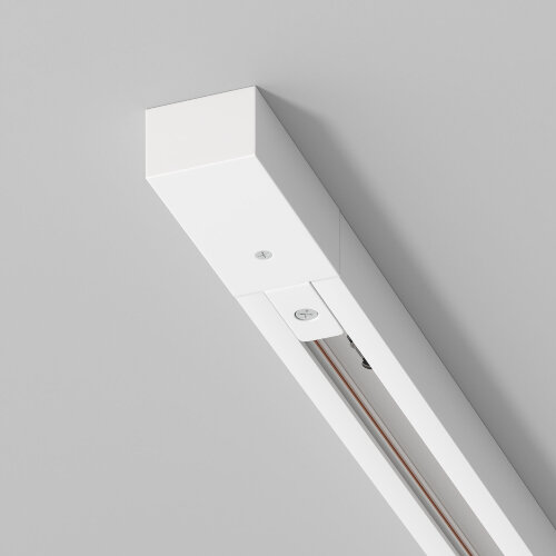 Однофазный шинопровод белый1м - Фото 2