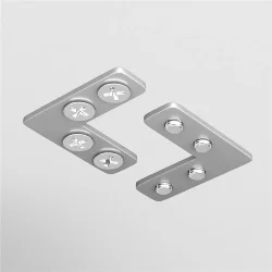 Соединитель угловой для профилей натяжного потолка, 2шт (Серебро)