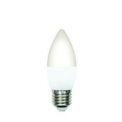 LED-C37-6W-4000K-E27-FR-DIM-SLS Лампа светодиодная, диммируемая, Форма свеча, матовая, Белый свет 4000K