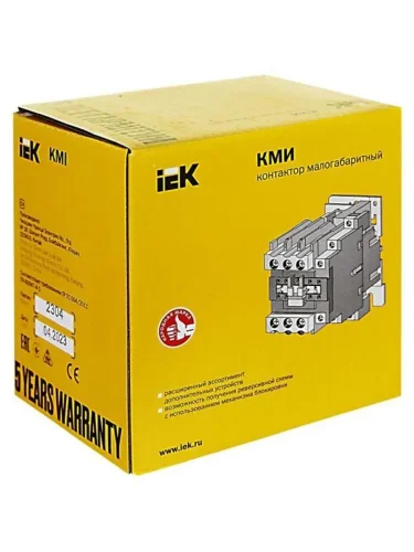 Контактор КМИ-48012 80А 230В/AC3 1НО 1Н3 KARAT IEK KKM41-080-230-11 - фото 2