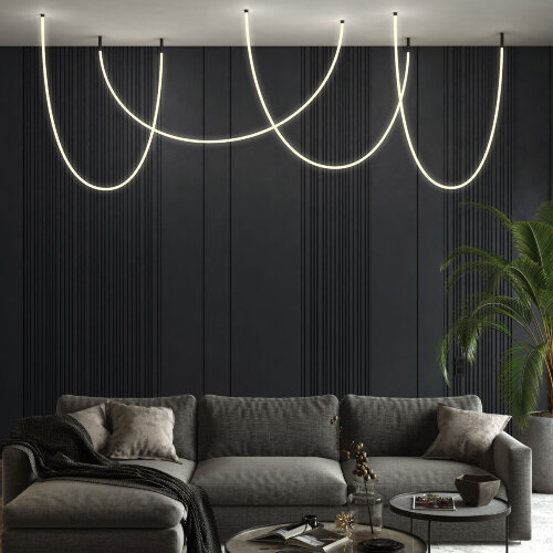 Гибкий неон 336Led 12W IP20 3000K Full light круглый теплый белый, 3 м (24V 12W 336Led 2835 IP20) - Фото 4