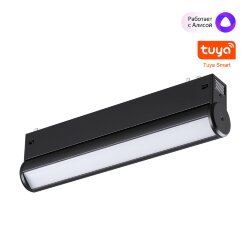 Трековый светодиодный светильник диммир. со сменой цв.температуры, пульт ДУ/Tuya Smart Life «Novotech» 359951, серия: VECTOR (крепление к треку) - Приложение Tuya Smart