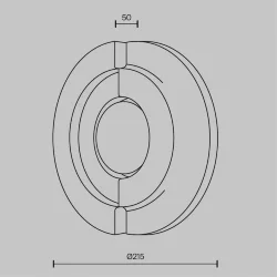 Настенный светильник (бра) Daylight 3000К 10Вт (Черный)
