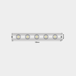 Светодиодная лента Wallwasher 2835, 48 LED/м, 18 Вт/м, 24В , IP67, Цвет: Теплый белый, SWG-248-24-WW20/45-67 008217