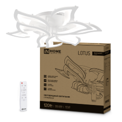 Светильник светодиодный ELEGANT LOTUS 120Вт 230В 3000-6500K 810х700х120мм c пультом ДУ белый IN HOME