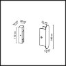 Фиксатор «ODEON LIGHT» 7154/2F, серия: FINO XS (крепление на планке). Фото 2.