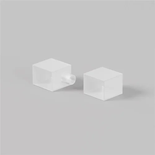 Заглушки для гибкого неона 17x12 мм 2 шт. (выход вверх/вниз) (Белый) - фото 2