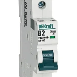 Выключатель автоматический модульный 1п B 2А 10кА ВА-105 DEKraft 13101DEK