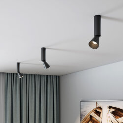 Светильник накладной поворотный светодиодный Piks 7W 4000К черный 25107/LED