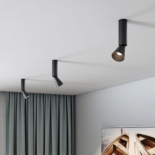 Светильник накладной поворотный светодиодный Piks 7W 4000К черный - Фото 4