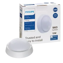 Светильник светодиодный уличный накладной круглый 12W/4000K IP65 d170 960Lm | WT045C LED12/NW PSU | - PHILIPS