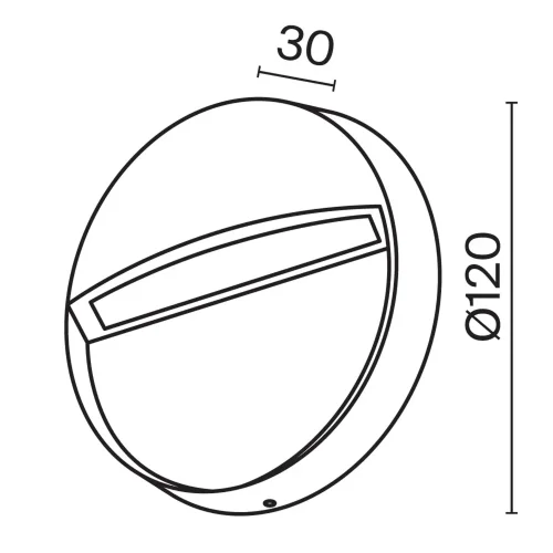Подсветка для лестниц Грива / Mane 3000K 3Вт IP 54 (Белый) O046SL-L3W3K - фото 8