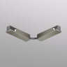 TR5724-DN Электрический коннектор для трека SHINE BASE 90° стена-потолок с поворотом трека под произвольным углом, темный никель, алюминий.