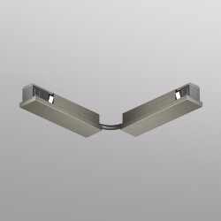 Электрический коннектор для трека SHINE BASE 90° стена-потолок с поворотом трека под произвольным углом, темный никель, алюминий, Denkirs TR5724-DN