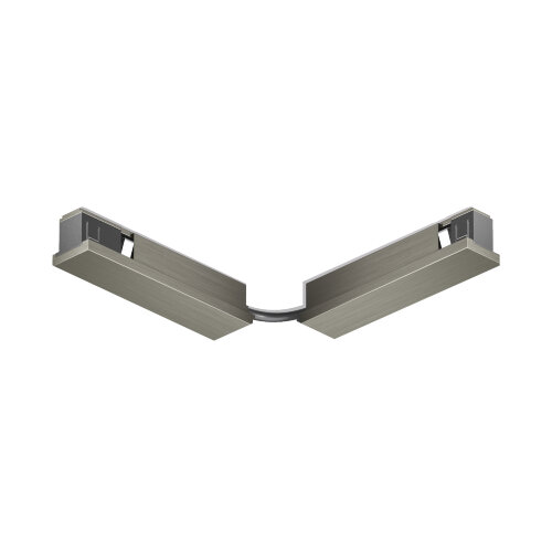 TR5724-DN Электрический коннектор для трека SHINE BASE 90° стена-потолок с поворотом трека под произвольным углом, темный никель, алюминий. Фото 3