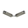 TR5724-DN Электрический коннектор для трека SHINE BASE 90° стена-потолок с поворотом трека под произвольным углом, темный никель, алюминий. Фото 3