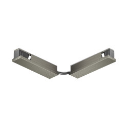 Электрический коннектор для трека SHINE BASE 90° стена-потолок с поворотом трека под произвольным углом, темный никель, алюминий, Denkirs TR5724-DN