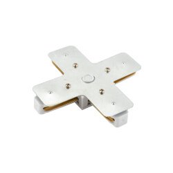 Соединитель для шинопровода X-образный, белый, Denkirs TR1104-WH