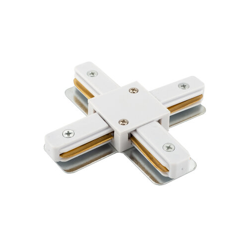 TR1104-WH Соединитель для шинопровода X-образный, белый.