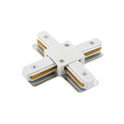 Соединитель для шинопровода X-образный, белый, Denkirs TR1104-WH