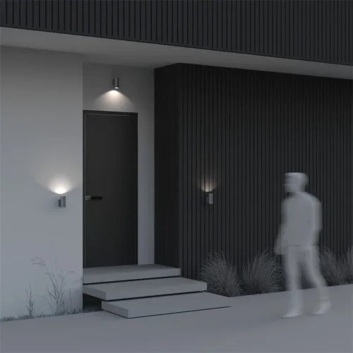 Настенный светильник (бра) Бауэри / Bowery GU10х1 50Вт IP 54 (Серый) O574WL-01GR - фото 12