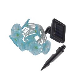 USL-S-136-PT2000 GLORYBIND Садовая гирлянда на солнечной батарее Вьюнок, 20 светодиодов, Белый свет, 1xАА Ni-Mh аккумулятор в-к, IP44, TM Uniel