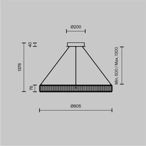 Подвесной светильник Krone 3000К 45Вт (Латунь) - фото 10
