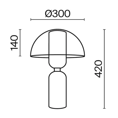 Настольный светильник Memory E14х1 (Черный) - фото 11