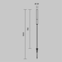 Ландшафтный светильник Outdoor O487FL-L3GF3K1 (Графит)