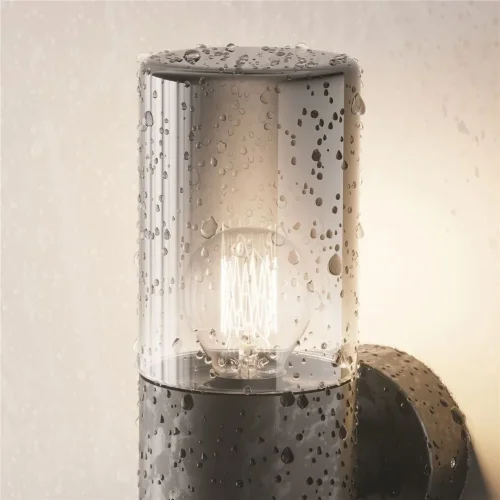 Настенный светильник (бра) Amas E27x2 60Вт IP 54 (Графит) - фото 6