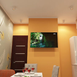 Светильник накладной, IP 20, 10 Вт, GU5.3, LED, белый/бронзовый, пластик, Denkirs DK3090-WBR