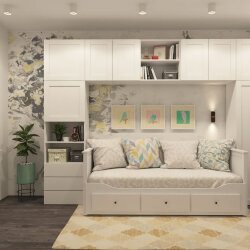 Светильник накладной, IP 20, 10 Вт, GU5.3, LED, белый/бронзовый, пластик, Denkirs DK3090-WBR