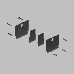 Комплект торцевых заглушек для трека SMART ONE, Denkirs TR2025-BK