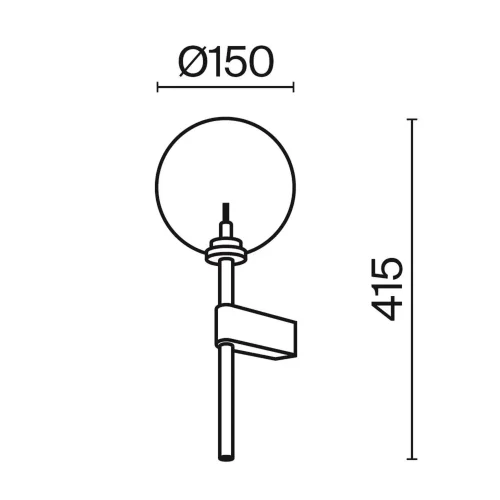 Настенный светильник (бра) Mood G4х1 (Черный) - фото 2