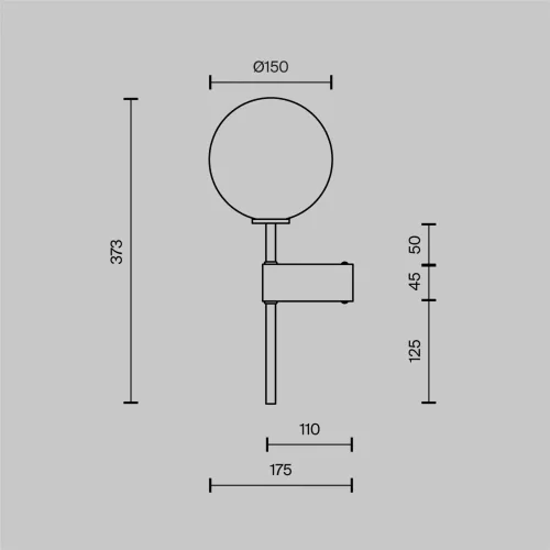 Настенный светильник (бра) Настроение / Mood G4х1 (Черный) MOD172WL-01B - фото 11