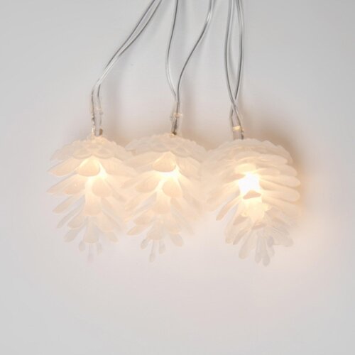 ULD-S0280-020-DTA WARM WHITE IP20 PINE CONES Гирлянда светодиодная Шишки , 20 светодиодов, 2.8 м, теплый белый, IP20, провод прозрачный. - фото 3