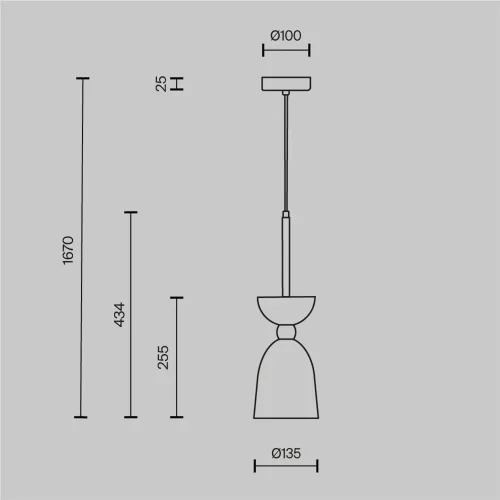 Подвесной светильник Cloches E14х1 40Вт (Латунь) - фото 9