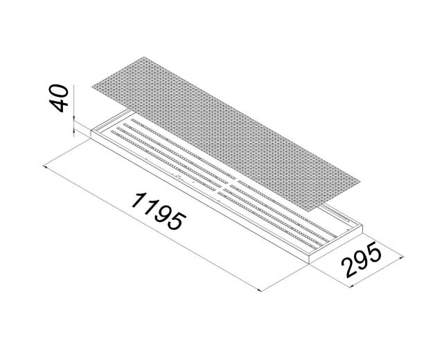Универсальный офисный светодиодный светильник 80 Вт IP44 1195x295x40 мм 3000K Призма - фото 2