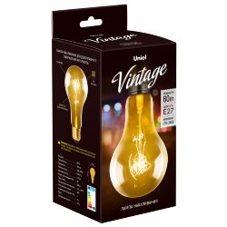 IL-V-A95-60-GOLDEN-E27 SW01 Лампа накаливания Vintage, Форма A, Форма нити SW