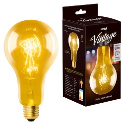 IL-V-A95-60-GOLDEN-E27 SW01 Лампа накаливания Vintage, Форма A, Форма нити SW