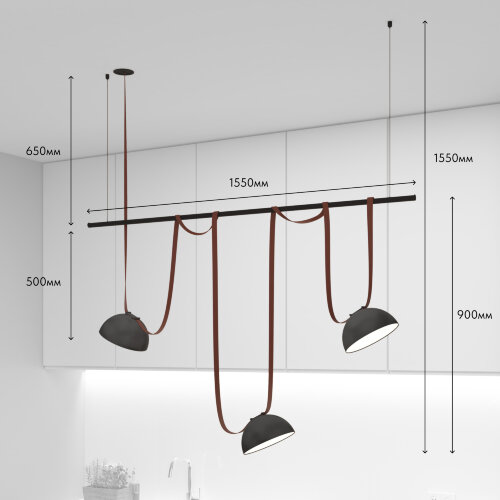 Комплект ременной трековой системы Belty на штанге Rod. Фото 4