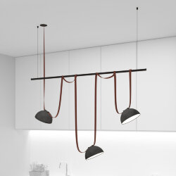 Комплект ременной трековой системы Belty на штанге Rod, Denkirs DK55SET05-01-BR