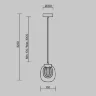Подвесной светильник Биология / Biology 3000К 3Вт (Латунь) MOD367PL-L3BSK - фото 7