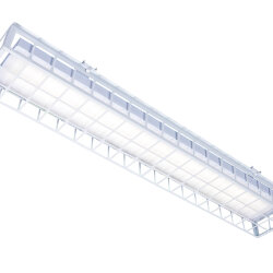 Накладной светодиодный светильник для спортзалов с защитной решеткой 60 Вт IP44 1280x250x95 мм 6000К Опал