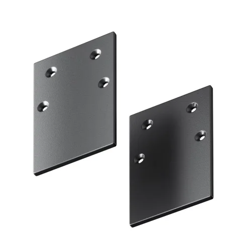 Заглушка торцевая 2шт Gravity накладной черный (Черный) - фото