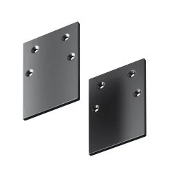 Заглушка торцевая 2шт Gravity накладной черный (Черный)