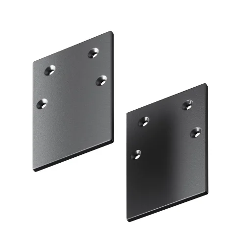 Заглушка торцевая 2шт Gravity накладной черный (Черный) TRA010EC-41B - фото