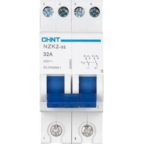 Переключатель модульный 2п 32А 2 полож. NZK2-32 CHINT 643003 - фото