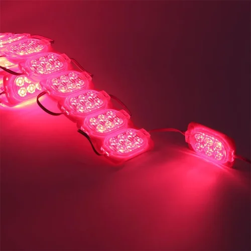 Светодиодный модуль 6 led 2835 MOD102 (12V, 1.2W, red, IP65) - фото I